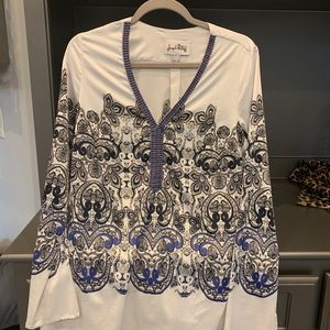 Joseph Ribkoff stretch silk blouse